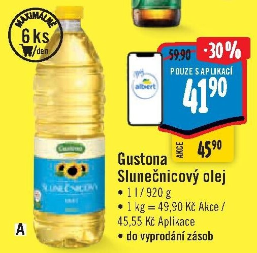 Gustona Slunečnicový olej