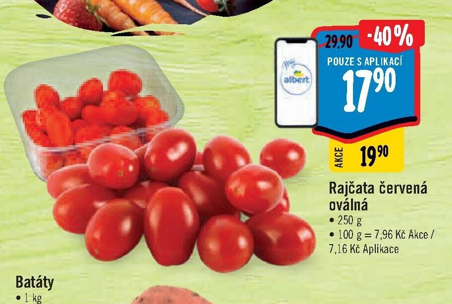 Rajčata červená oválná
