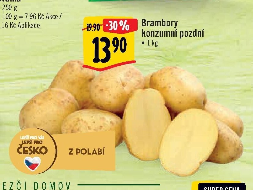 Brambory konzumní pozdní