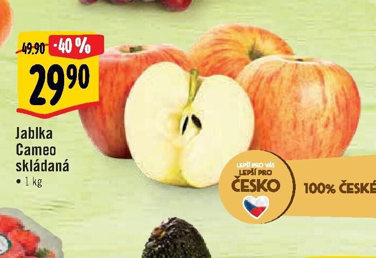 Jablka Cameo skládaná