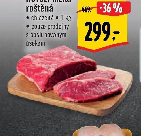 Hovězí nízká roštěná