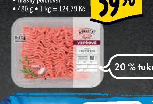 Výrobek z mletého vepřového masa