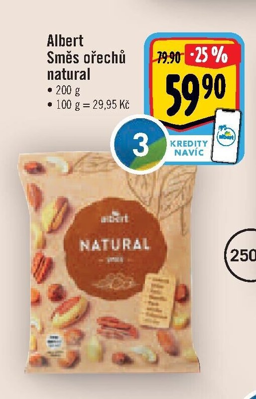 Albert Směs ořechů natural