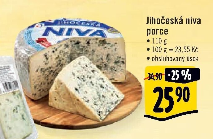 Jihočeská niva porce