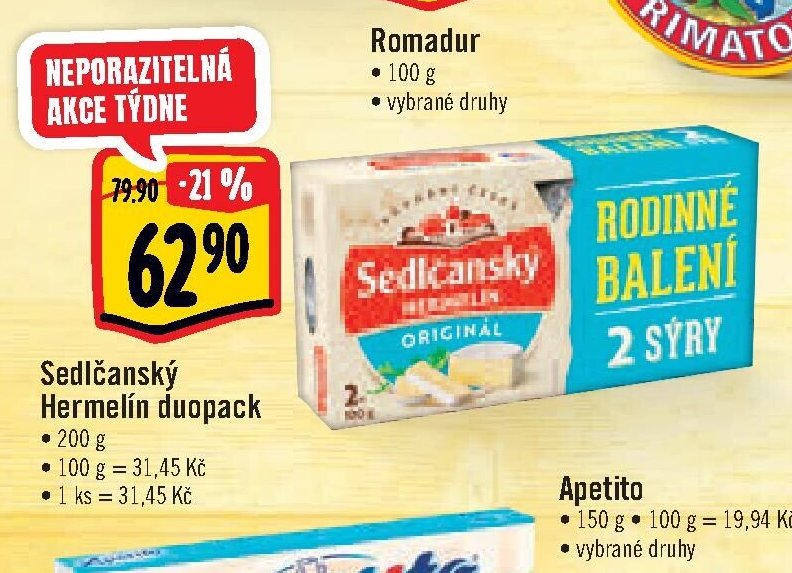Sedlčanský Hermelín duopack
