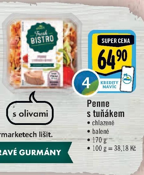 Penne s tuňákem