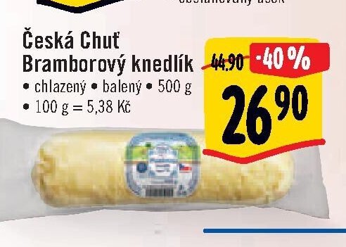 Česká Chuť Bramborový knedlík