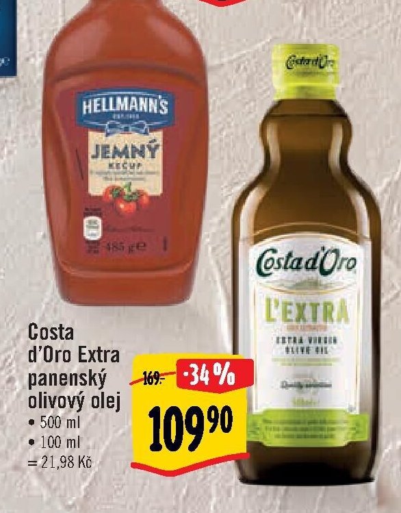 Costa d'Oro Extra panenský olivový olej