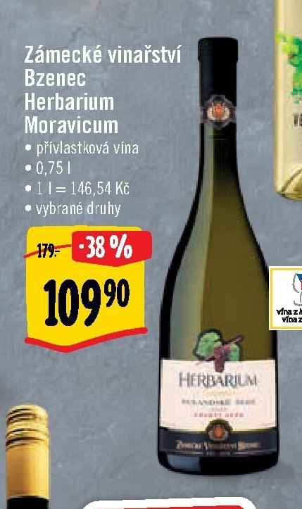 Zámecké vinařství Bzenec Herbarium Moravicum