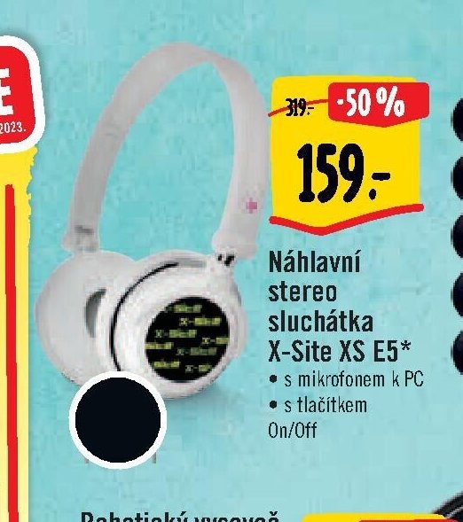 Náhlavní stereo sluchátka X-Site XS E5