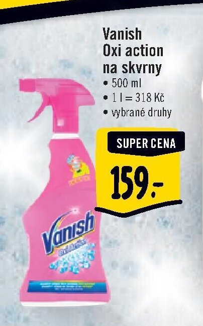 Vanish Oxi action na skvrny