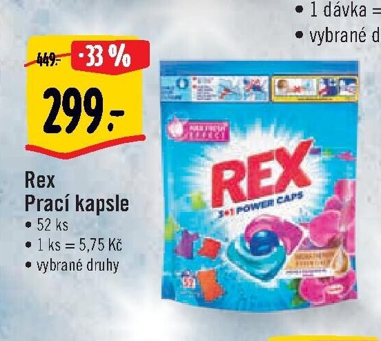 Rex Prací kapsle