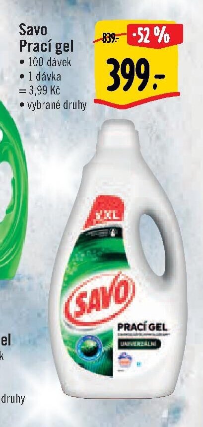 Savo Prací gel