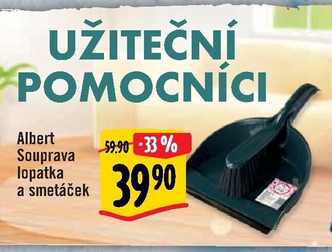 Albert Souprava lopatka a smetáček