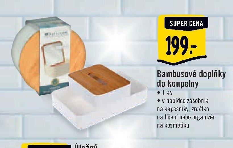 Bambusové doplňky do koupelny