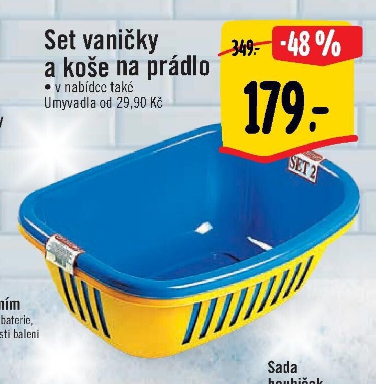 Set vaničky a koše na prádel