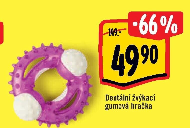 Dentální žvýkací gumová hračka