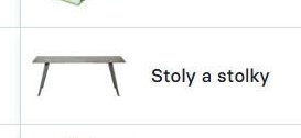 Stoly a stolky