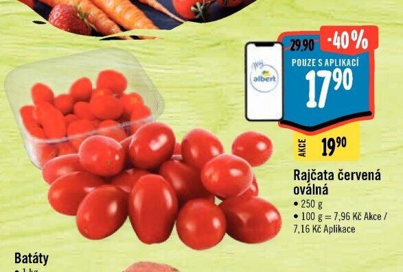 Rajčata červená oválná