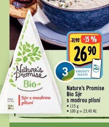 Nature's Promise Bio Sýr s modrou plísní