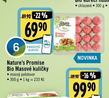 Nature's Promise Bio Masové kuličky