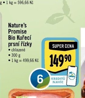 Nature's Promise Bio Kuřecí prsní řízky