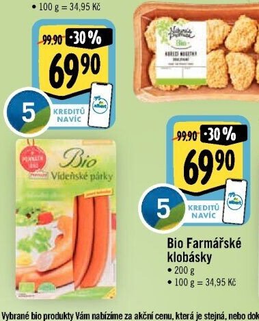 Bio Vídeňské párky
