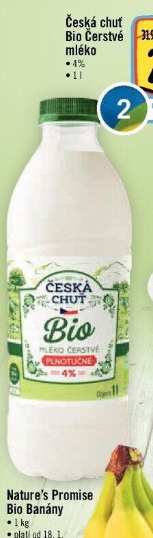 Česká chuť Bio Čerstvé mléko