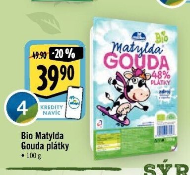 Bio Matylda Gouda plátky