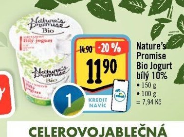 Nature's Promise Bio Jogurt bílý 10%