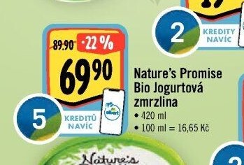 Nature's Promise Bio Jogurtová zmrzlina