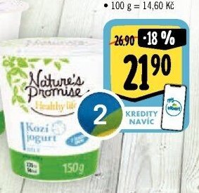 Nature's Promise Healthy life Kozí jogurt bílý
