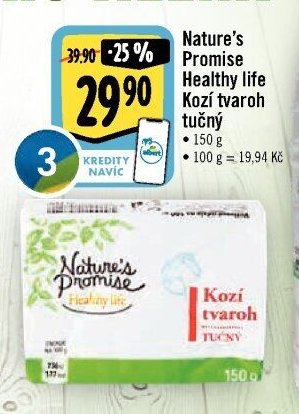 Nature's Promise Healthy life Kozí tvaroh tučný