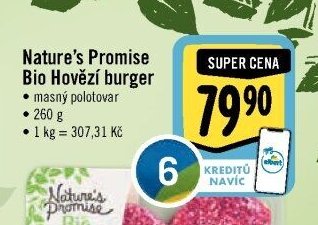 Nature's Promise Bio Hovězí burger