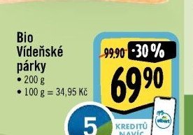Bio Vídeňské párky