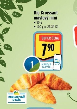 Bio Croissant máslový mini