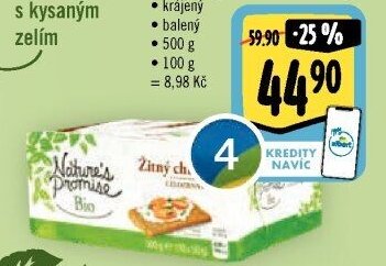 Nature's Promise Bio Žitný chléb celozrnný