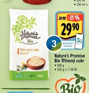 Nature's Promise Bio Třtinový cukr