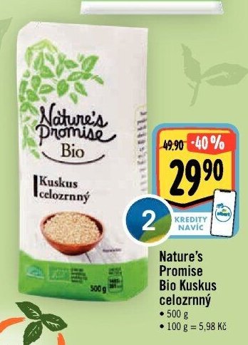 Nature's Promise Bio Kuskus celozrnný