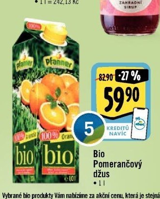 Bio Pomerančový džus