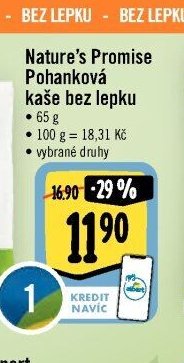 Nature's Promise Pohanková kaše bez lepku