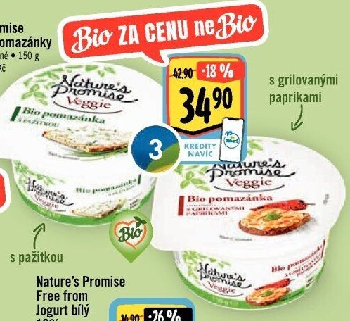Nature's Promise Veggie Bio Pomazánky