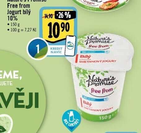 Nature's Promise Free from Jogurt bílý 10%