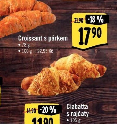 Croissant s párkem