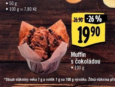 Muffin s čokoládou