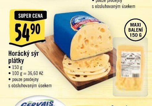 Horácký sýr plátky