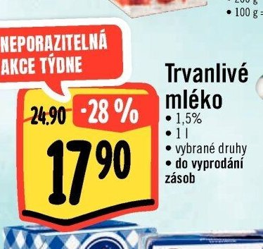 Trvanlivé mléko