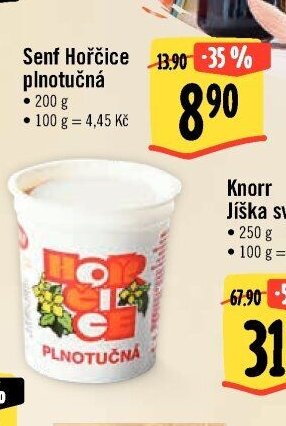 Senf Hořčice plnotučná