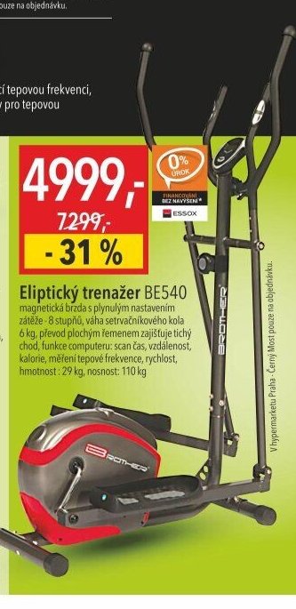Eliptický trenažer BE540