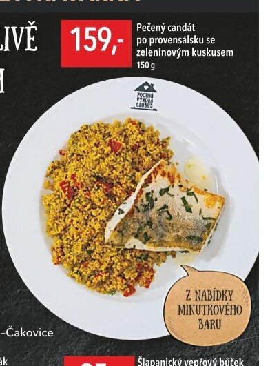 Pečený candát po provensálsku se zeleninovým kuskusem